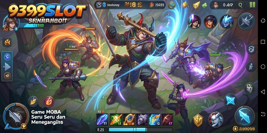Tampilan gameplay MOBA yang mendebarkan di 9399SLOT.