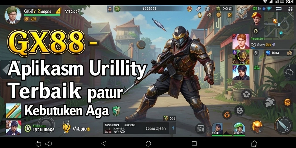 Tampilan antarmuka utama GX88 yang informatif dan intuitif.