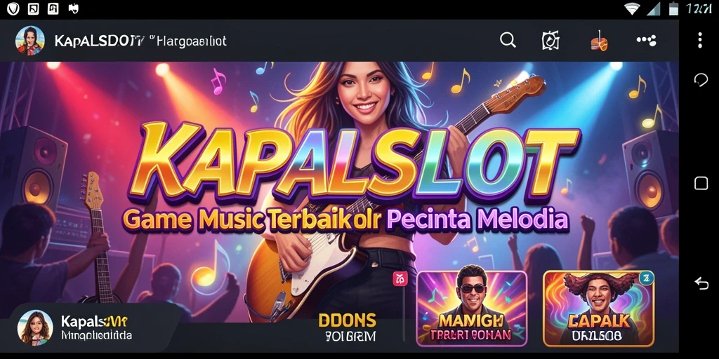 Tampilan gameplay interaktif KAPALSLOT yang penuh tantangan musik