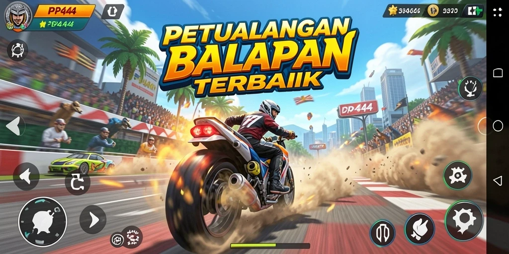 Tampilkan pengalaman balapan yang mendebarkan di PP444.