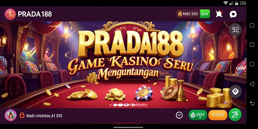 Screenshot PRADA188 menunjukkan gameplay Kasino yang seru dan mengasyikkan.