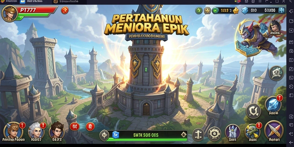 Gameplay PT777 yang seru dan menegangkan dalam Tower Defense.