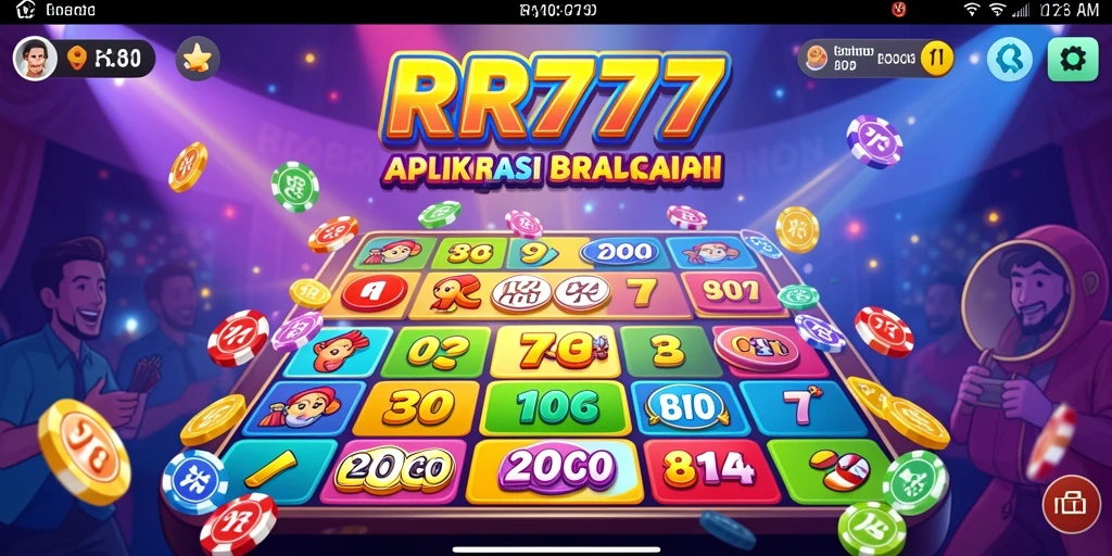 Tampilan gameplay menarik dan seru dari game Bingo RR777.